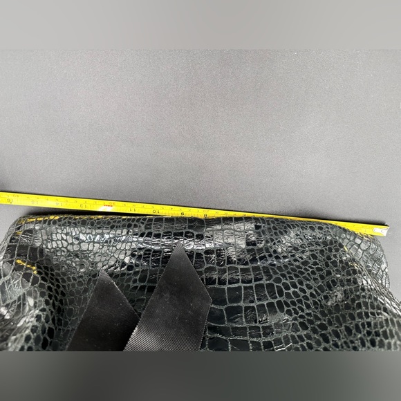 Katie Spade ♠️ SALE!! Black Croc Pattern Bag size large slouchy and soft!! - Picture 15 of 15